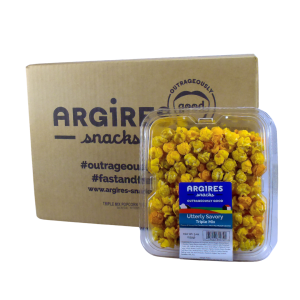 Spicy, Cheese & Caramel Popcorn Triple Mix - 8/9 oz Containers